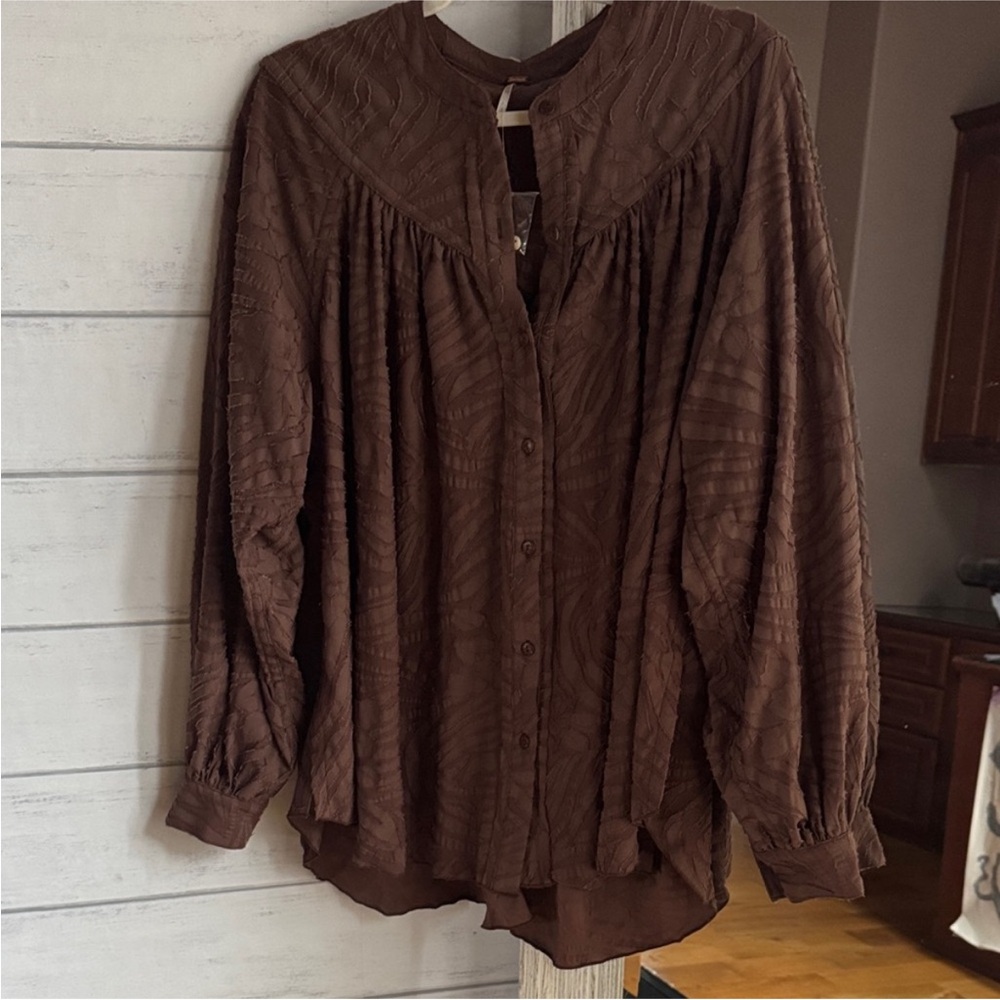 Free People Can’t Stop Dreaming Oversized Tunic Top - Picture 2 of 11